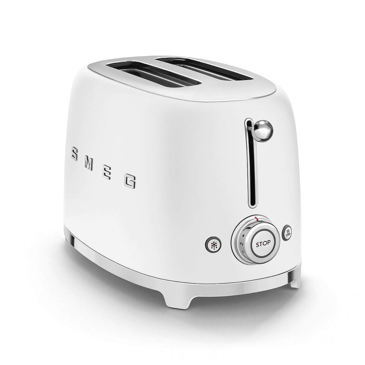 Smeg TSF01MLMEU Toaster 2 Scheiben, 6 Bräunungsstufen, Auftau-/Bagel-Funktion, 950W