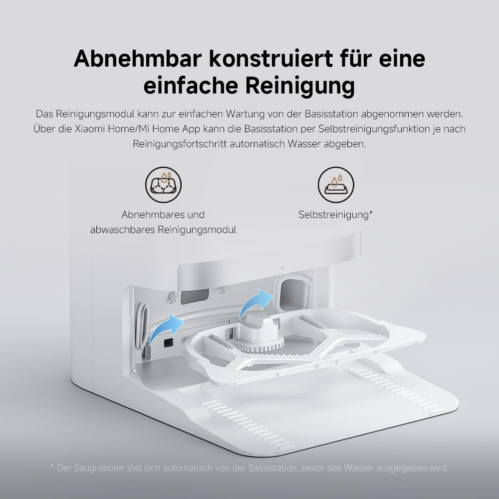 XIAOMI H50 Pro Saugroboter mit Wischfunktion, 15.000 Pa, ausfahrbarer Arm