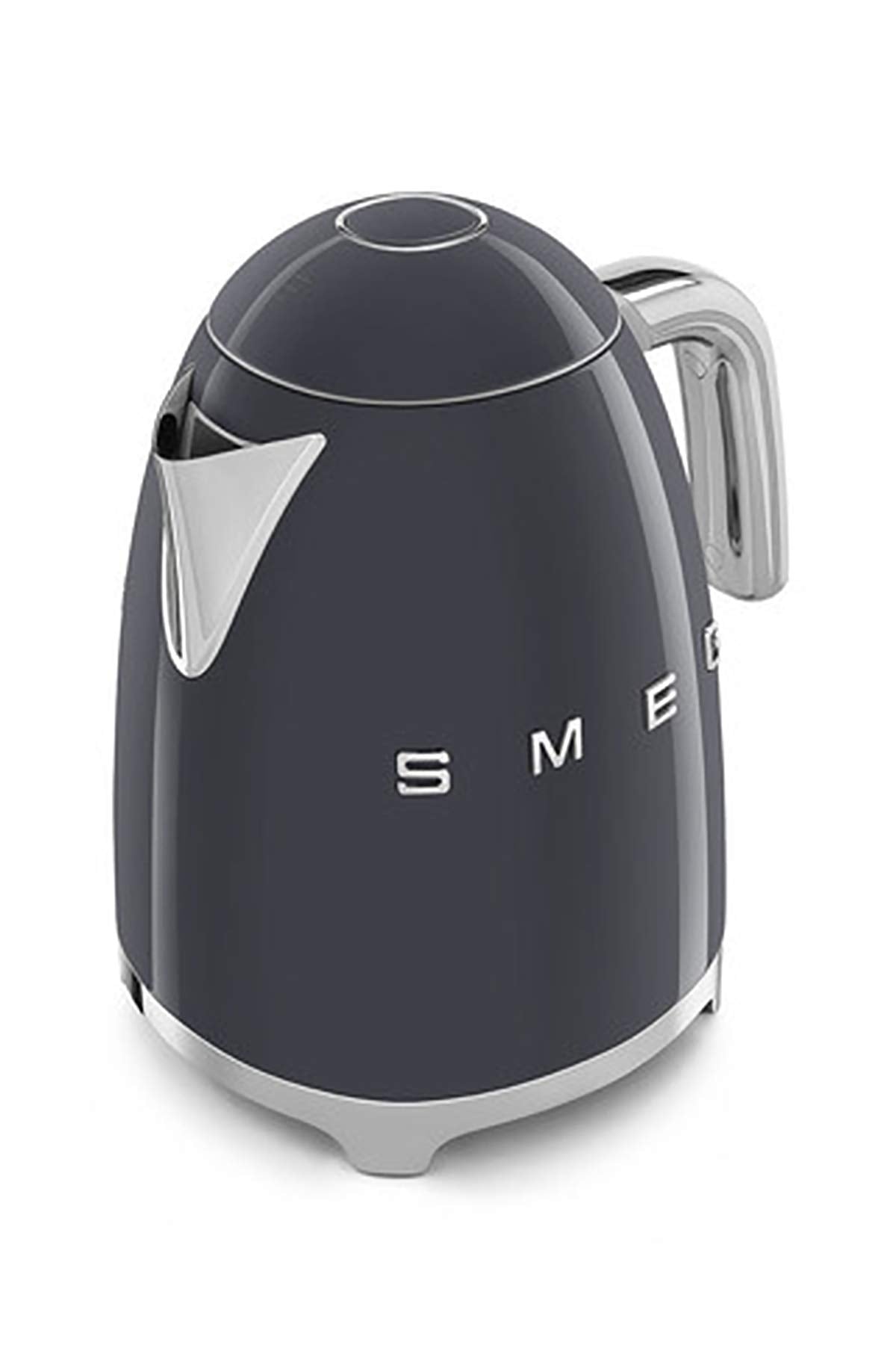 Smeg Wasserkocher 1,7L mit variabler Temperaturwahl 50-100°C, Edelstahl, Soft-Opening, Anti-Kalk-Filter