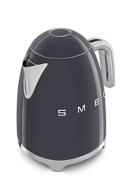 Smeg Wasserkocher 1,7L mit variabler Temperaturwahl 50-100°C, Edelstahl, Soft-Opening, Anti-Kalk-Filter