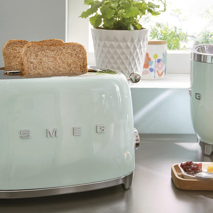 Smeg TSF01MLMEU Toaster 2 Scheiben, 6 Bräunungsstufen, Auftau-/Bagel-Funktion, 950W