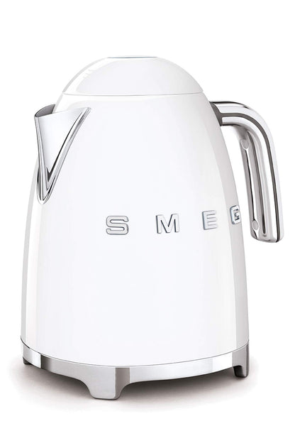 Smeg Wasserkocher 1,7L mit variabler Temperaturwahl 50-100°C, Edelstahl, Soft-Opening, Anti-Kalk-Filter