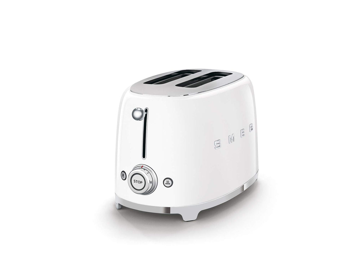 Smeg TSF01MLMEU Toaster 2 Scheiben, 6 Bräunungsstufen, Auftau-/Bagel-Funktion, 950W