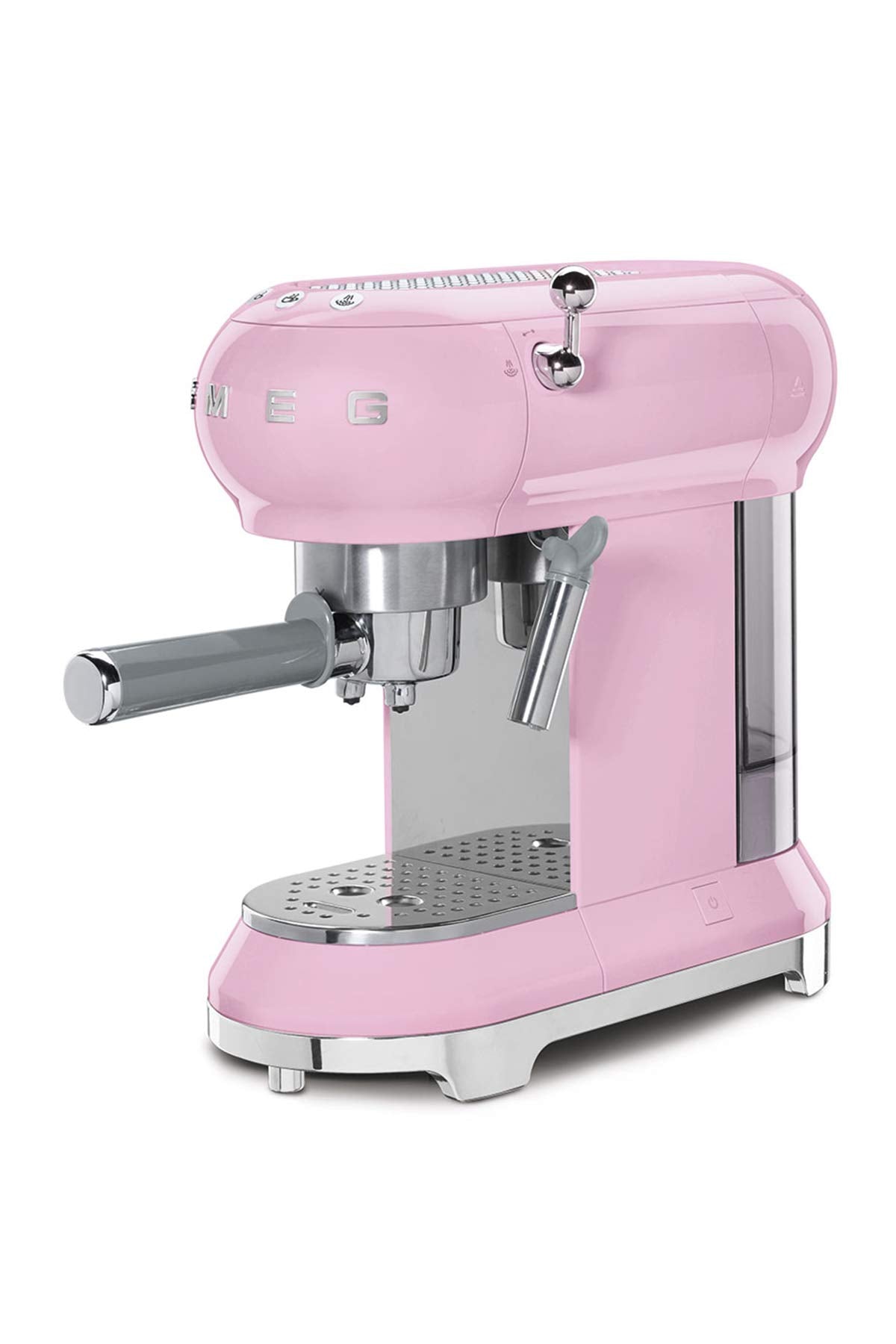 Smeg Espressomaschine ECF01CREU Creme – Manuelle Siebträgermaschine mit Cappuccino-System & Thermoblock