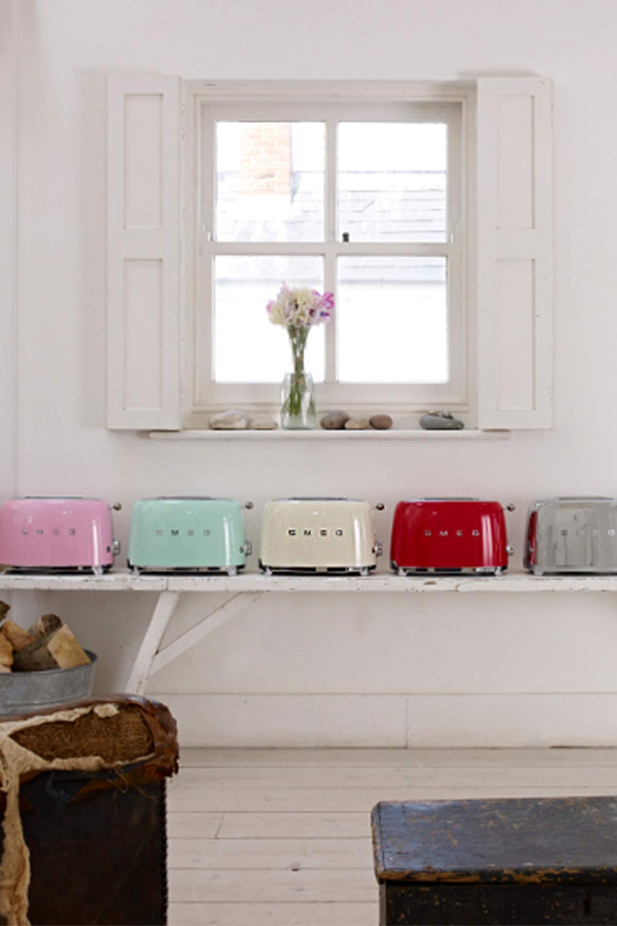 Smeg TSF01MLMEU Toaster 2 Scheiben, 6 Bräunungsstufen, Auftau-/Bagel-Funktion, 950W