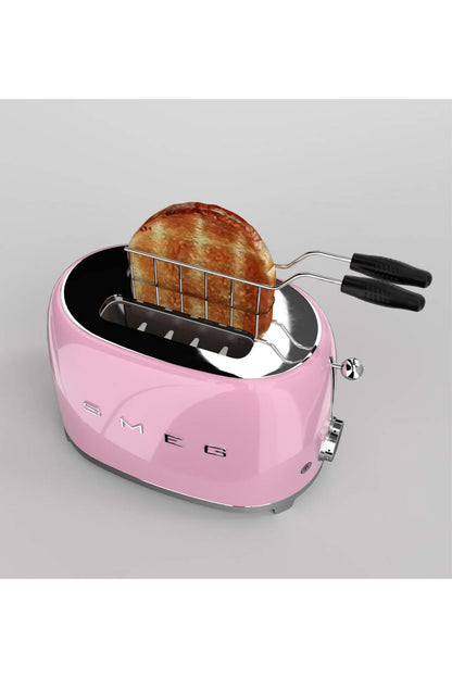 Smeg TSF01MLMEU Toaster 2 Scheiben, 6 Bräunungsstufen, Auftau-/Bagel-Funktion, 950W