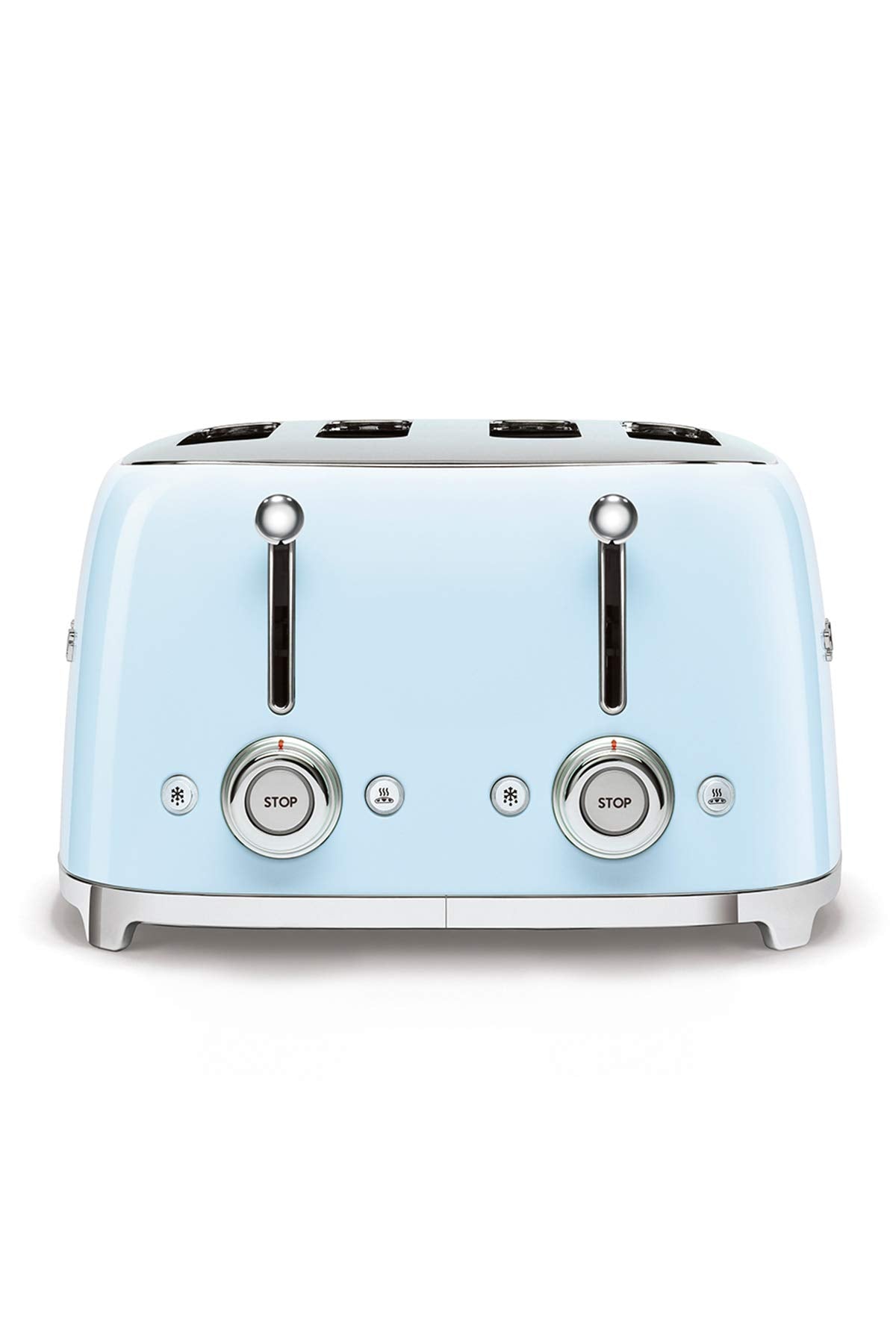 Smeg TSF03CREU Toaster 4 Scheiben, 6 Bräunungsstufen, Auftau- & Bagel-Funktion, 2000W, Creme
