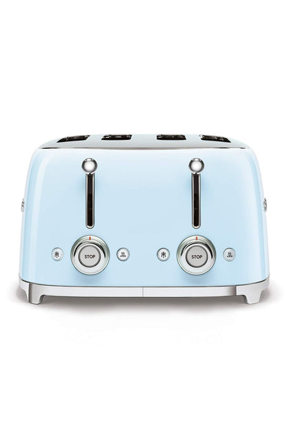 Smeg TSF03CREU Toaster 4 Scheiben, 6 Bräunungsstufen, Auftau- & Bagel-Funktion, 2000W, Creme