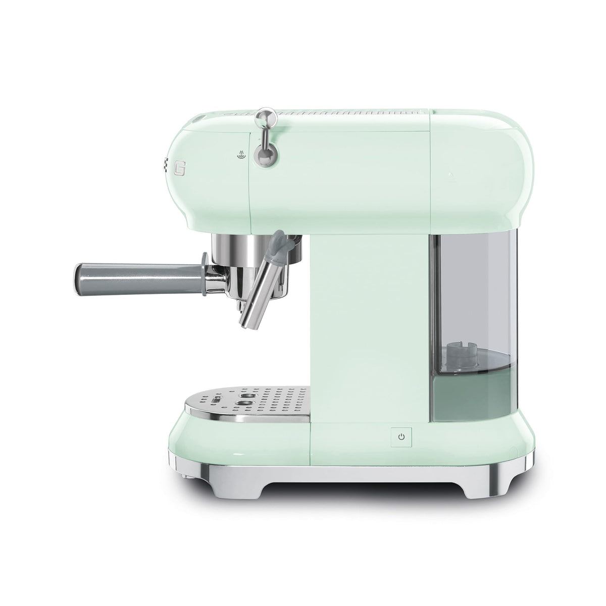 Smeg Espressomaschine ECF01CREU Creme – Manuelle Siebträgermaschine mit Cappuccino-System & Thermoblock