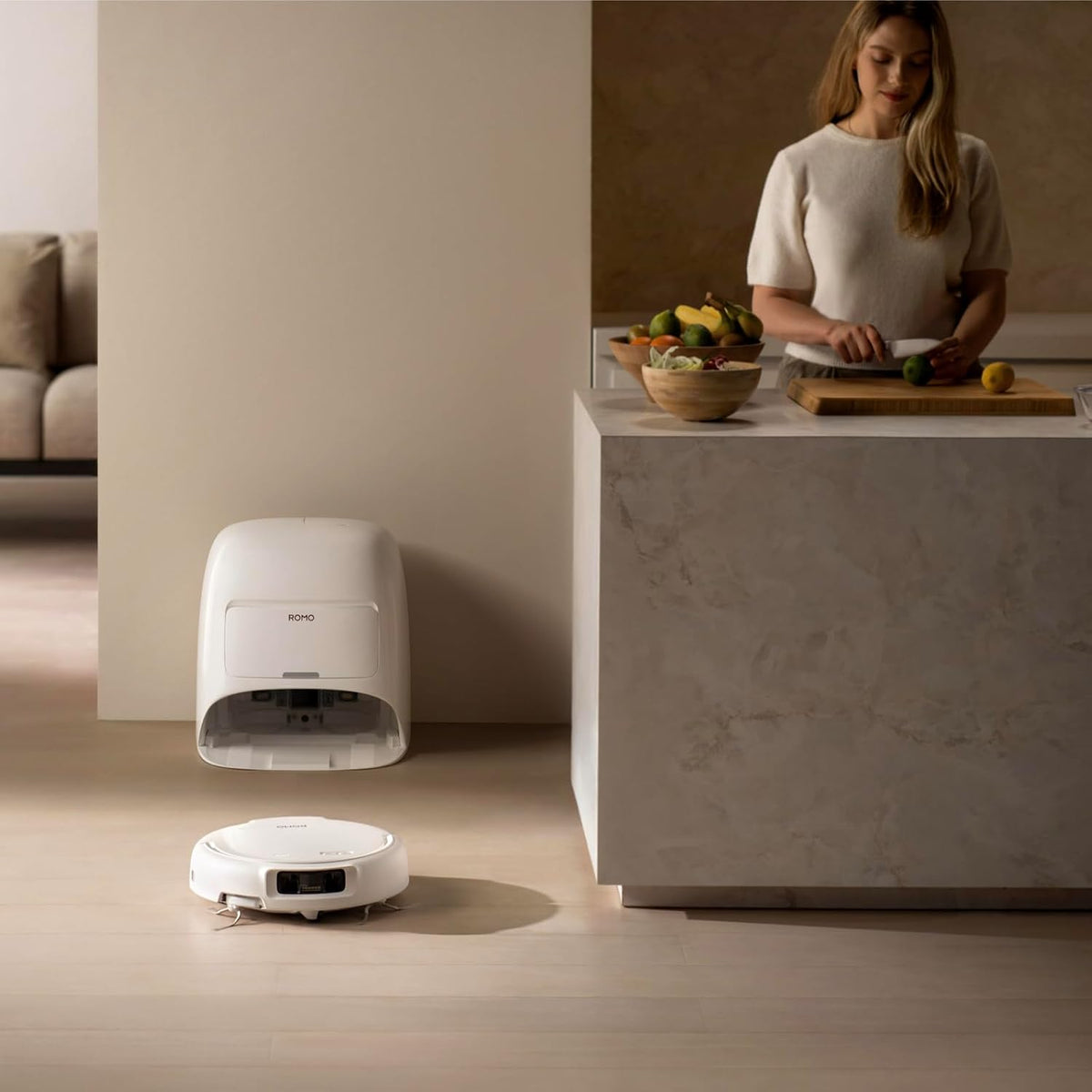 DJI ROMO S Saugroboter mit Wischfunktion, 25.000 Pa Saugkraft