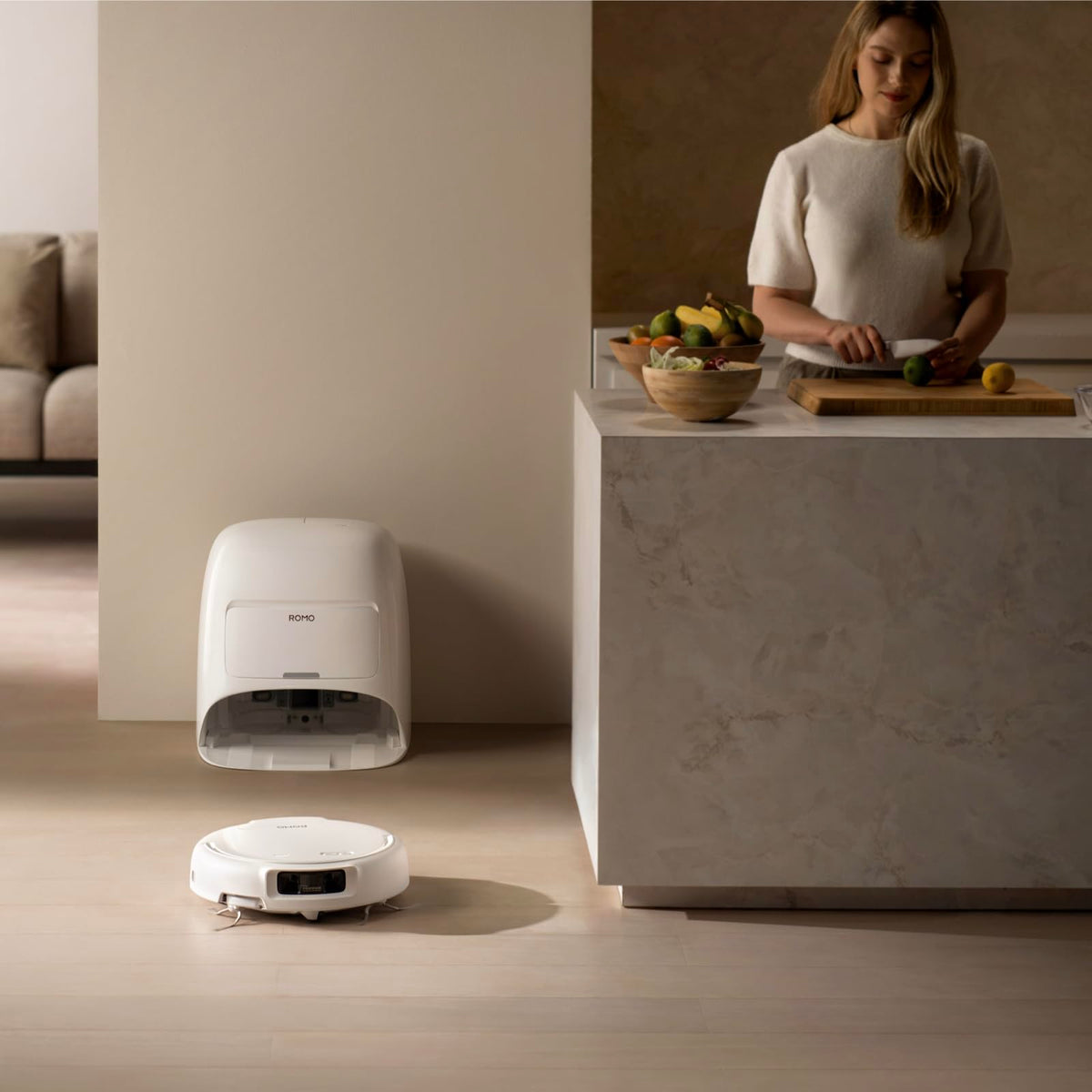 DJI ROMO S Saugroboter mit Wischfunktion, 25.000 Pa Saugkraft