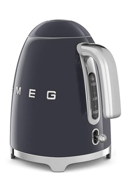 Smeg Wasserkocher 1,7L mit variabler Temperaturwahl 50-100°C, Edelstahl, Soft-Opening, Anti-Kalk-Filter