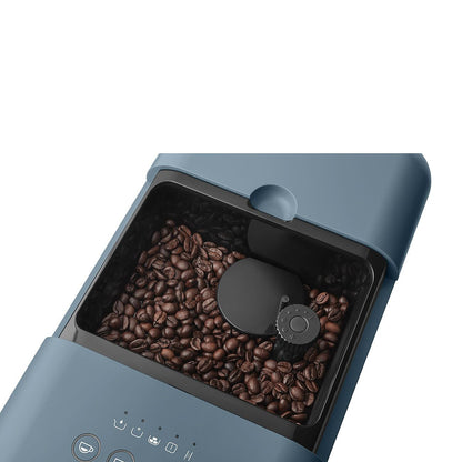 Smeg BCC12BLMEU Espressomaschine mit Kaffeemühle, Thermoblock-System, Milchaufschäumer, 1,4L Tank