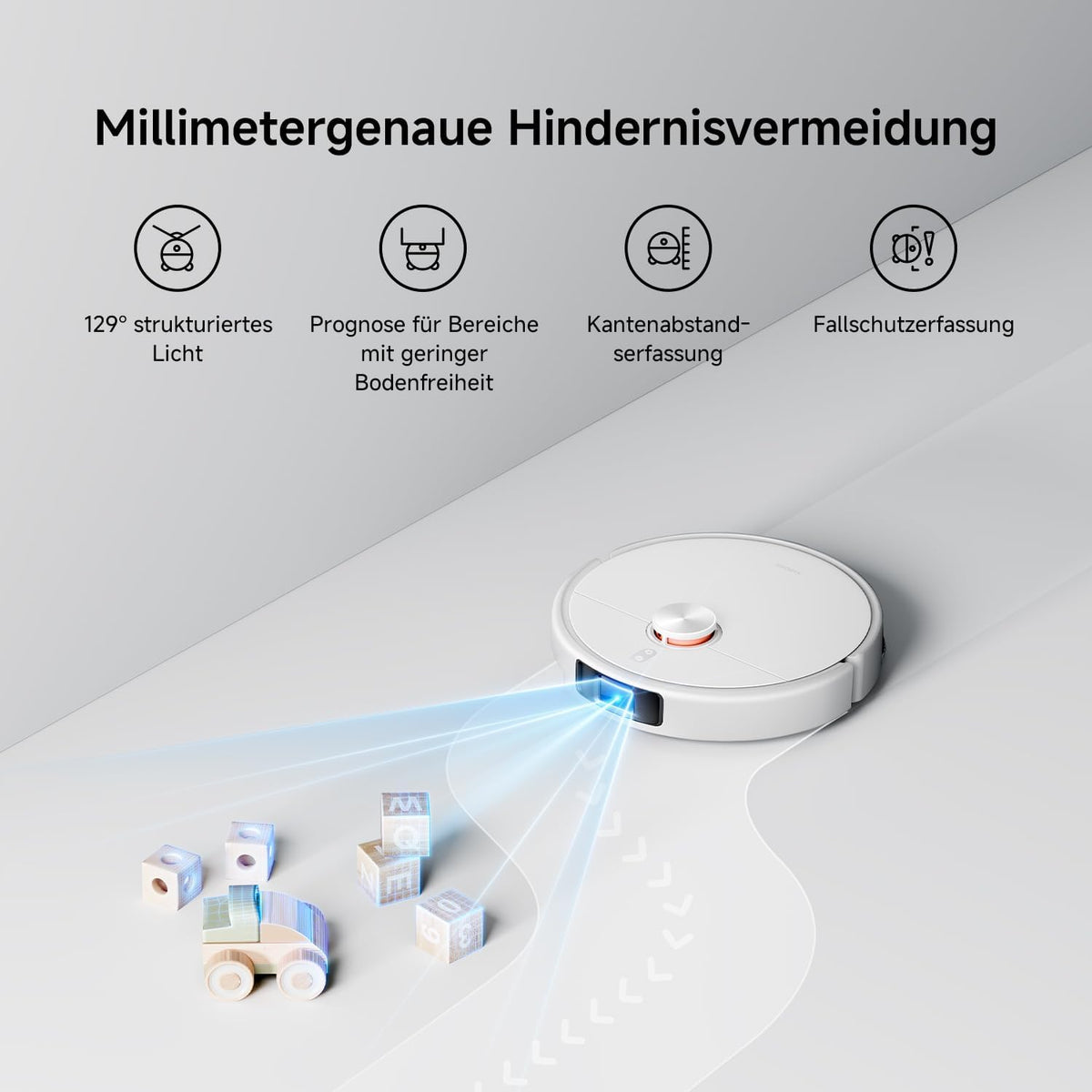 XIAOMI H50 Pro Saugroboter mit Wischfunktion, 15.000 Pa, ausfahrbarer Arm