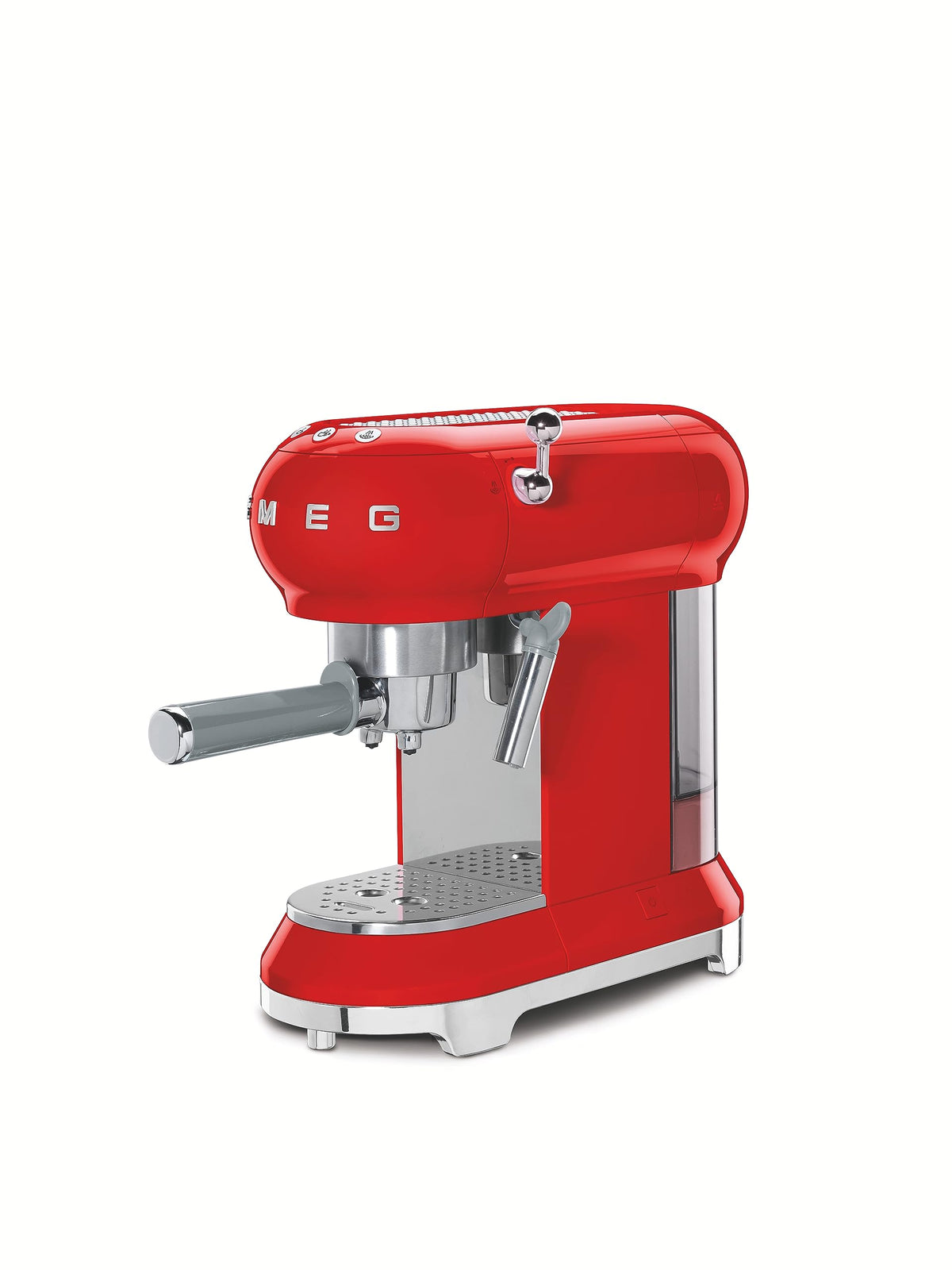 Smeg Espressomaschine ECF01CREU Creme – Manuelle Siebträgermaschine mit Cappuccino-System & Thermoblock