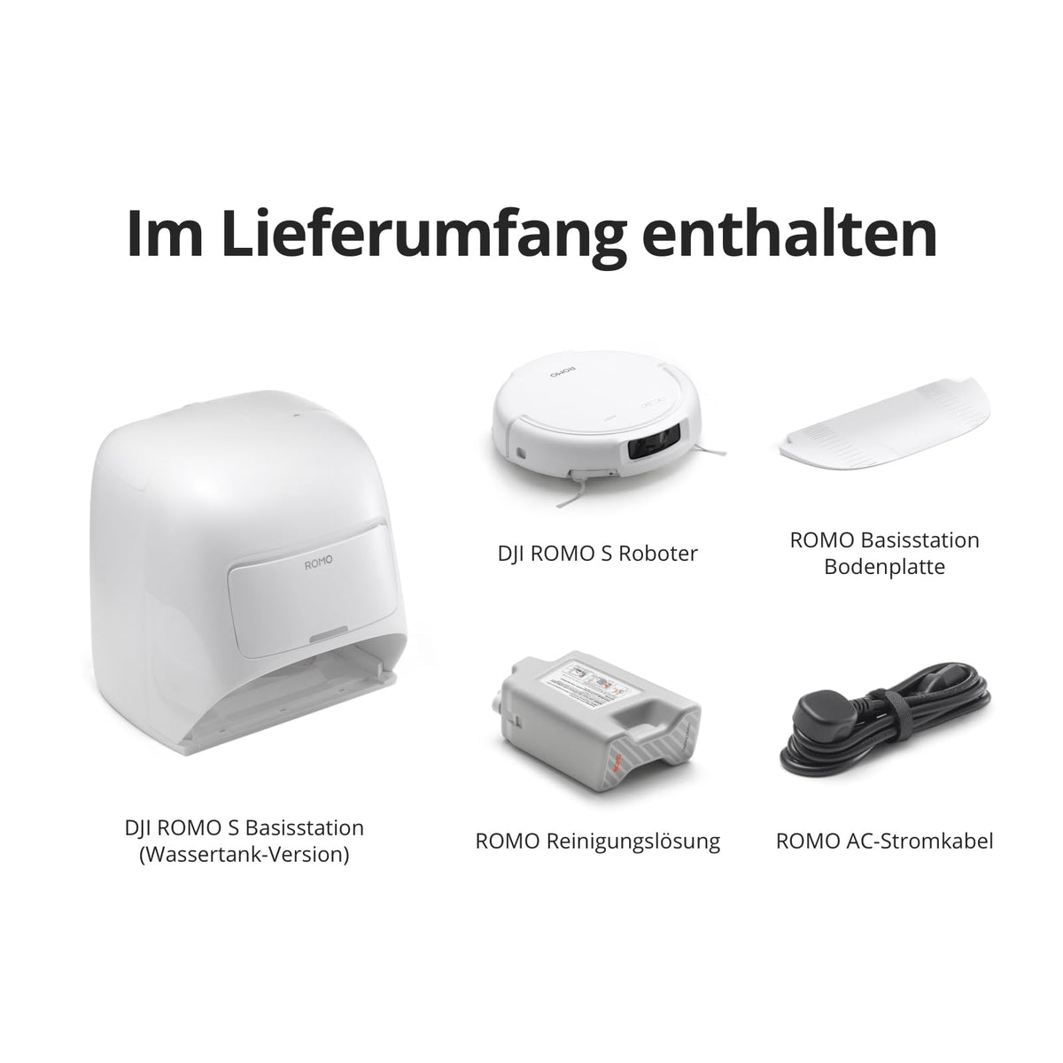 DJI ROMO S Saugroboter mit Wischfunktion, 25.000 Pa Saugkraft