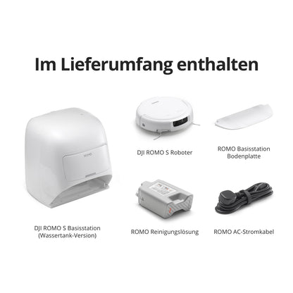 DJI ROMO S Saugroboter mit Wischfunktion, 25.000 Pa Saugkraft