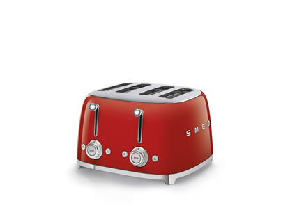 Smeg TSF03CREU Toaster 4 Scheiben, 6 Bräunungsstufen, Auftau- & Bagel-Funktion, 2000W, Creme