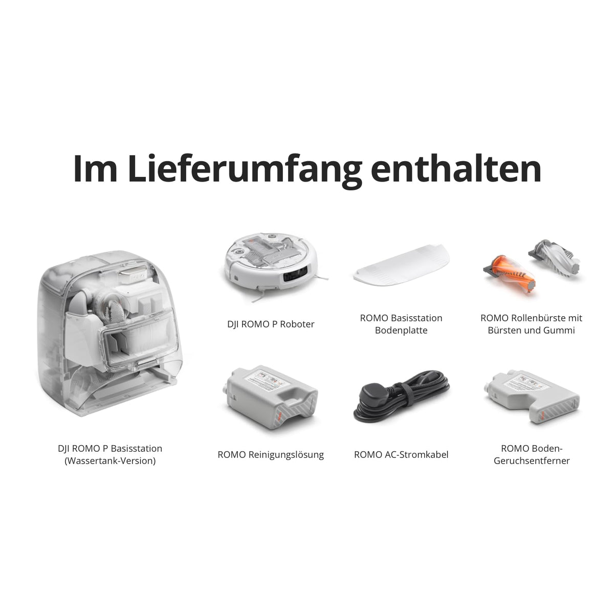 DJI ROMO S Saugroboter mit Wischfunktion, 25.000 Pa Saugkraft