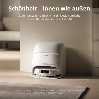 DJI ROMO S Saugroboter mit Wischfunktion, 25.000 Pa Saugkraft