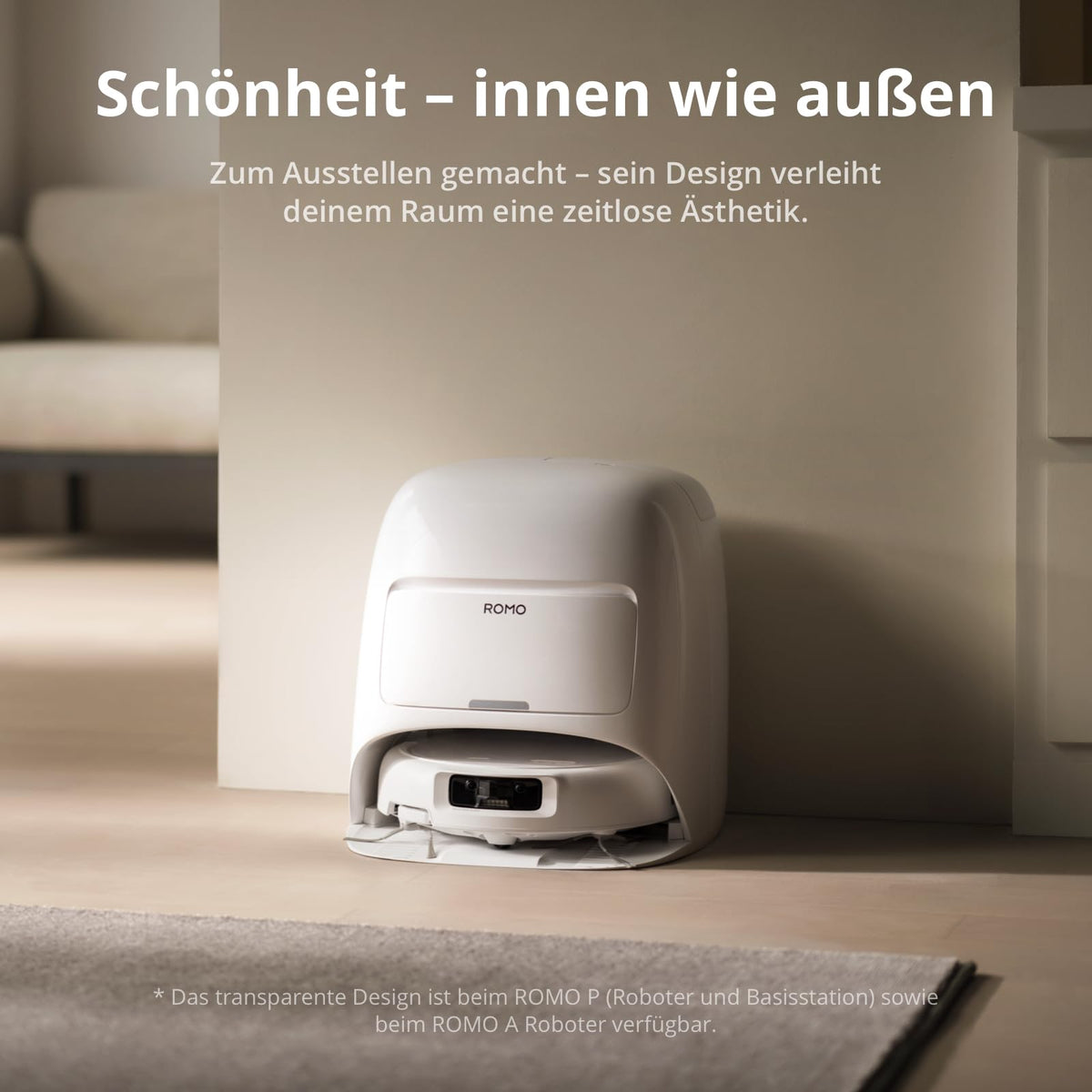 DJI ROMO S Saugroboter mit Wischfunktion, 25.000 Pa Saugkraft