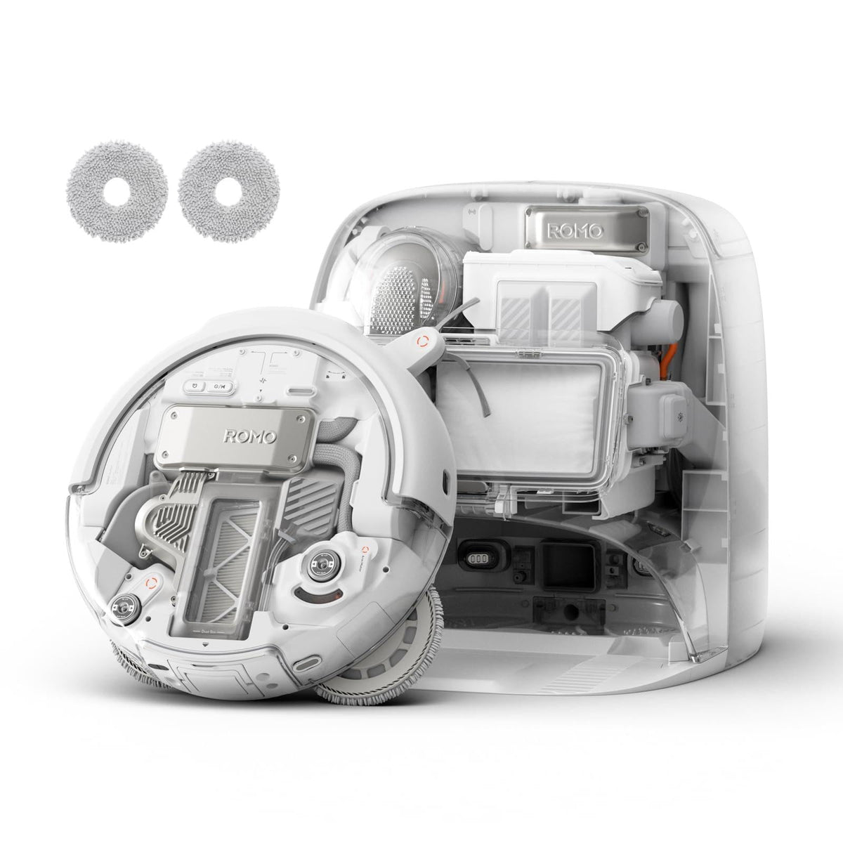 DJI ROMO S Saugroboter mit Wischfunktion, 25.000 Pa Saugkraft