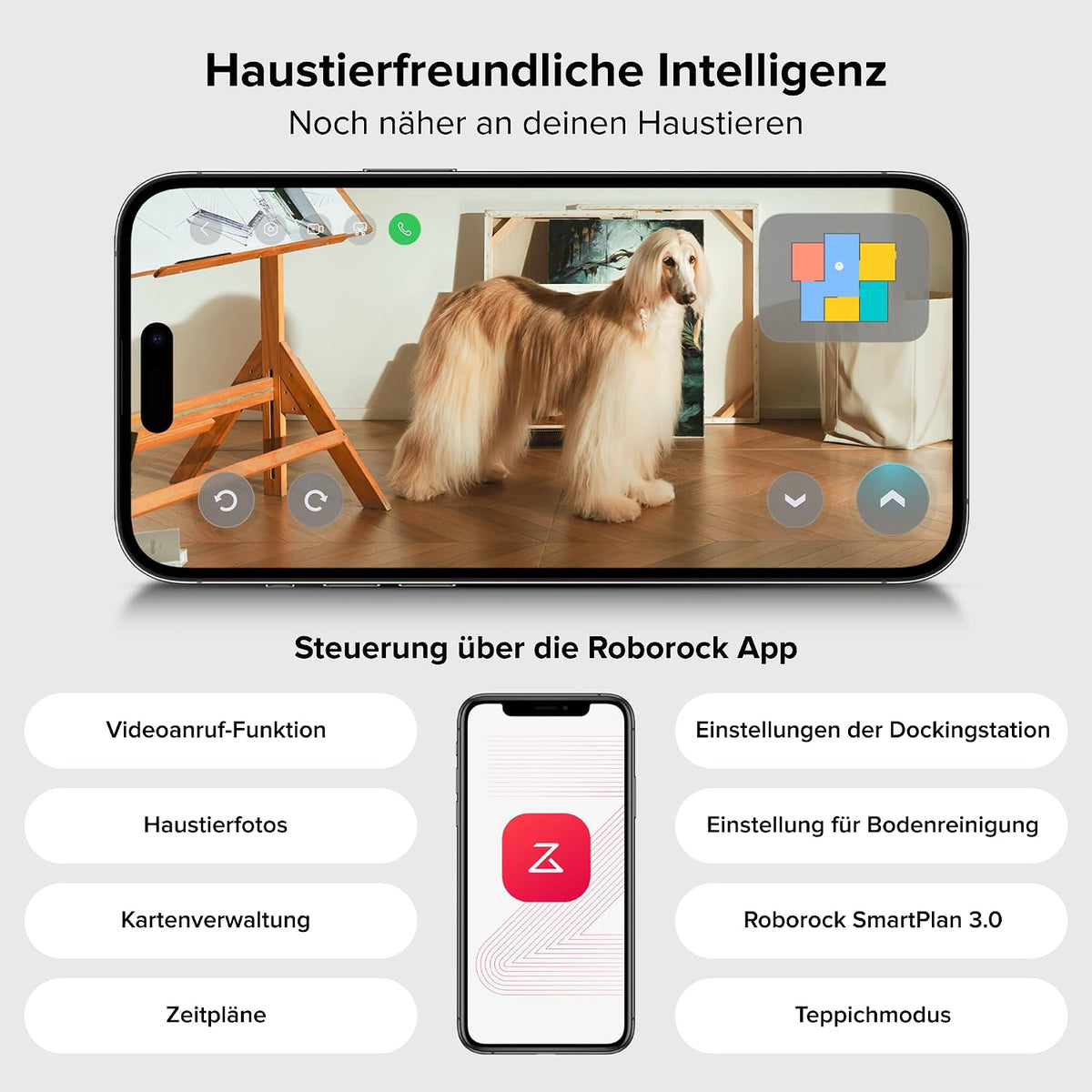 roborock Qrevo Curv 2 Pro Saugroboter mit Wischfunktion&Hebarem Wischmopp