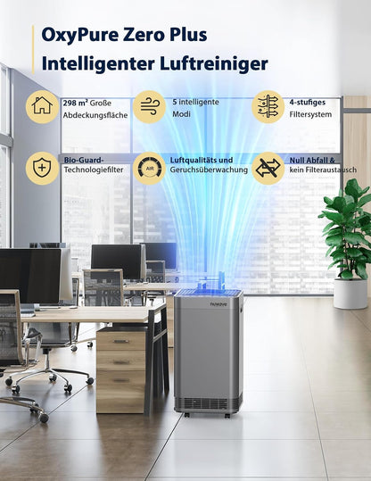 Nuwave OxyPure Zero Plus Luftreiniger für bis zu 298 m², 105W Motor