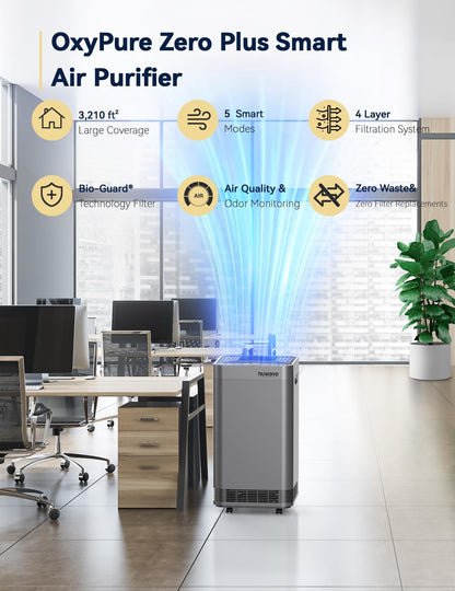 Nuwave OxyPure Zero Plus Luftreiniger für bis zu 298 m², 105W Motor