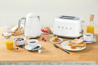Smeg TSF01MLMEU Toaster 2 Scheiben, 6 Bräunungsstufen, Auftau-/Bagel-Funktion, 950W