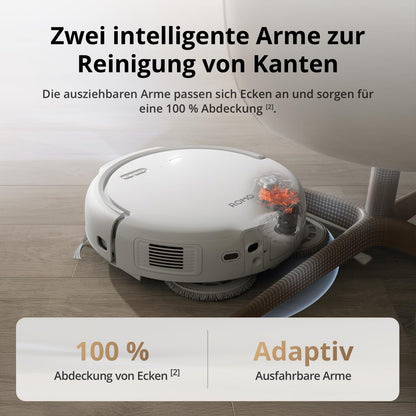DJI ROMO S Saugroboter mit Wischfunktion, 25.000 Pa Saugkraft
