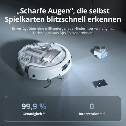 DJI ROMO S Saugroboter mit Wischfunktion, 25.000 Pa Saugkraft