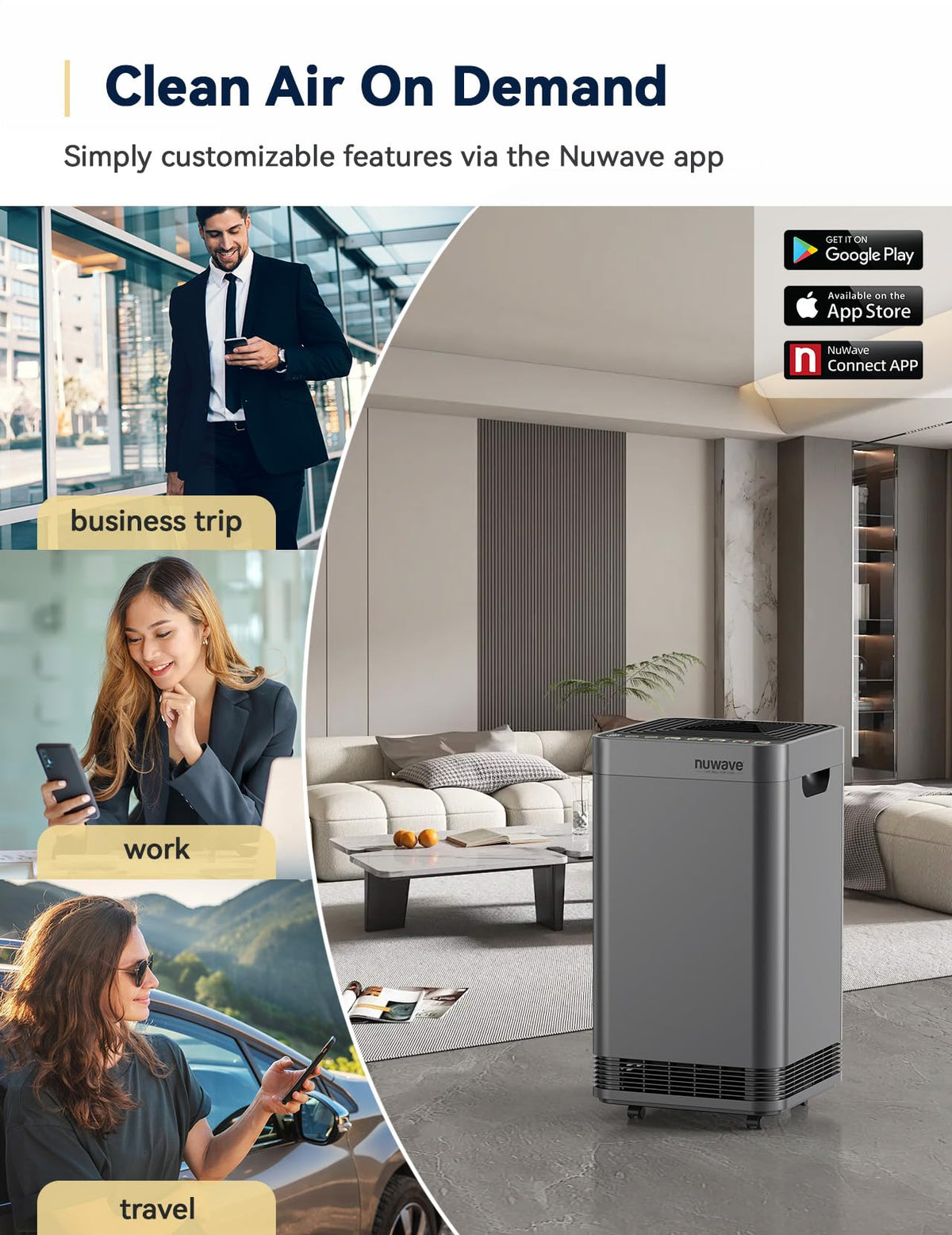 Nuwave OxyPure Zero Plus Luftreiniger für bis zu 298 m², 105W Motor