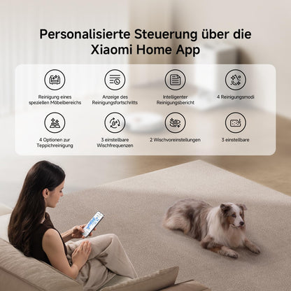 XIAOMI H50 Pro Saugroboter mit Wischfunktion, 15.000 Pa, ausfahrbarer Arm