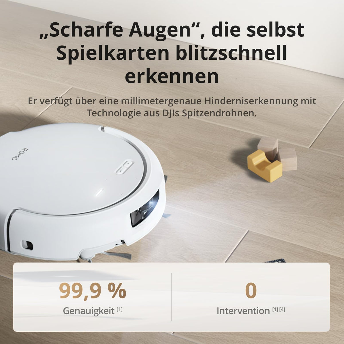 DJI ROMO S Saugroboter mit Wischfunktion, 25.000 Pa Saugkraft